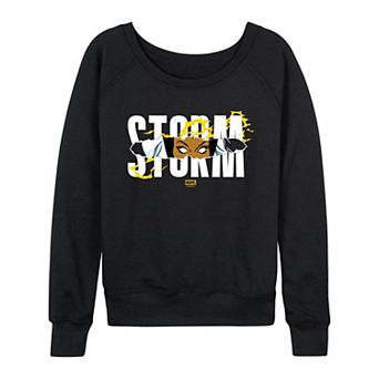 Women's Marvel X-Men Storm Tear French Terry Long Sleeve Tee