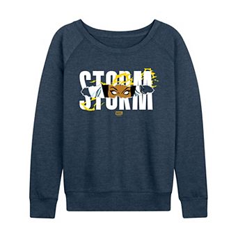 Women's Marvel X-Men Storm Tear French Terry Long Sleeve Tee