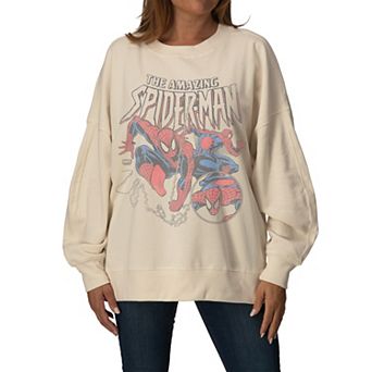 Women's Marvel The Amazing Spider-Man Oversized Fleece Crew Sweatshirt