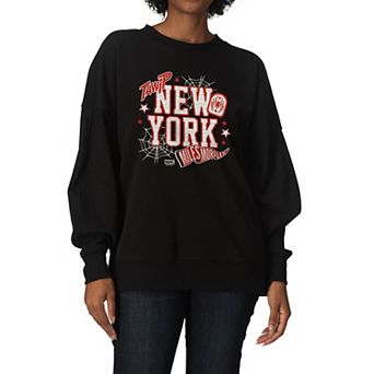Women's Marvel Spider-Man Miles Morales Oversized Fleece Crew Sweatshirt