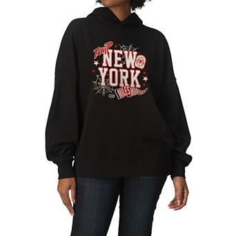 Women's Marvel Spider-Man Miles Morales Oversized Fleece Hoodie Sweatshirt