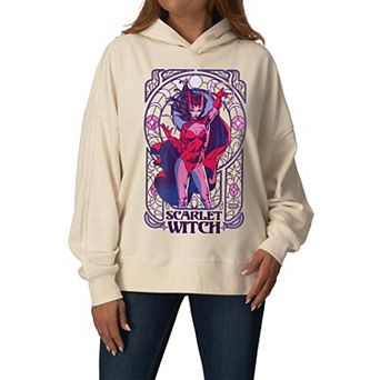 Women's Marvel Scarlet Witch Oversized Fleece Hoodie Sweatshirt