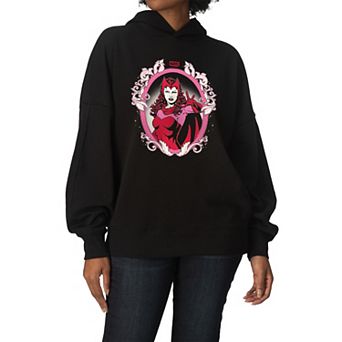 Women's Marvel Scarlet Witch Oversized Fleece Hoodie Sweatshirt