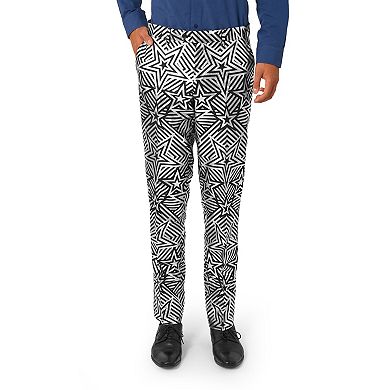 Men's OppoSuits Silver Geo Star Party Wear Suit Set