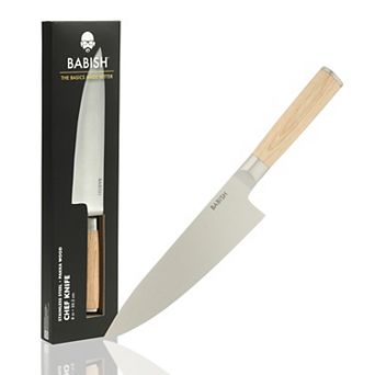 Babish High-Carbon 1.4116 German Steel 8 Inch Full Tang Razor Sharp Chef’s Knife for Chopping