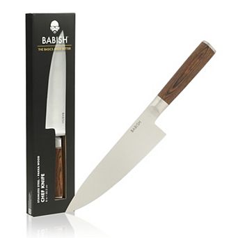 Babish High-Carbon 1.4116 German Steel 8 Inch Full Tang Razor Sharp Chef’s Knife for Chopping