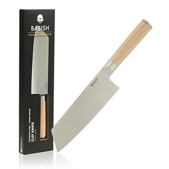 Babish High-Carbon 1.4116 German Steel 7.5 Inch Full Tang Clef Knife Chef and Cleaver Hybrid