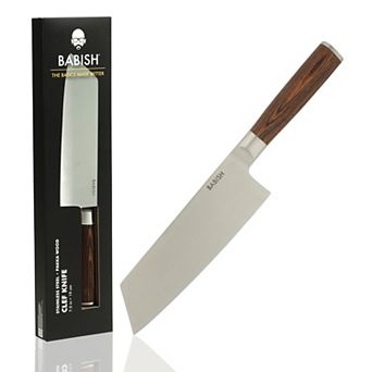 Babish High-Carbon 1.4116 German Steel 7.5 Inch Full Tang Clef Knife Chef and Cleaver Hybrid