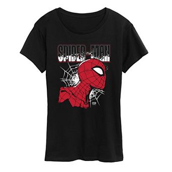Women's Marvel Spider-Man Distressed Graphic Tee