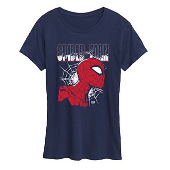 Women's Marvel Spider-Man Distressed Graphic Tee