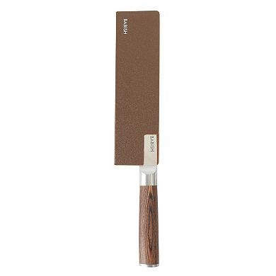 Babish High Carbon 1.4116 German Steel 14 Piece Forged Pakka Wood Kitchen Knife Set with Sheaths