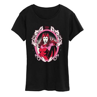 Women's Marvel Scarlet Witch Coquette Frame Graphic Tee