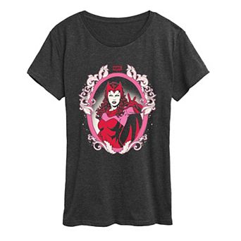 Women's Marvel Scarlet Witch Coquette Frame Graphic Tee