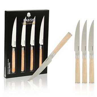 Babish High-Carbon 1.4116 German Steel 4 Pack 5 Inch Steak Knife Set