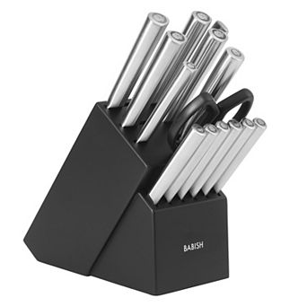 Babish High Carbon 1.4116 German Steel 15 pc Forged Kitchen Knife Block Set