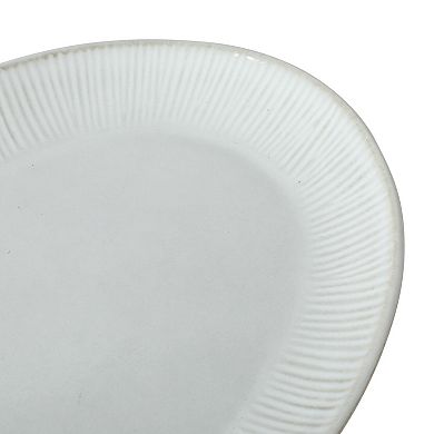 Gibson Elite Sandy Pines 3 Piece Oval Stoneware Platter Set 15.7 inch 13.75 inch 12 inch