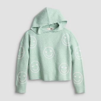 Girls 6-20 SO® Pullover Knit Hoodie in Regular & Plus Size