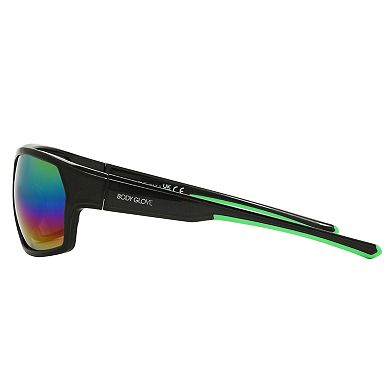 Women’s Body Glove Mirrored Wrap Sunglasses