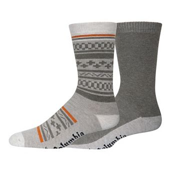 Men's Columbia Essentials Wizard Island 2-Pack Crew Socks