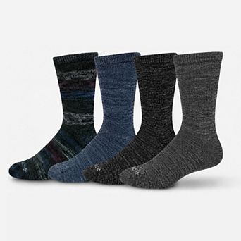 Men's Columbia Moisture Control Space Dye Stripe 4-Pack Crew Socks