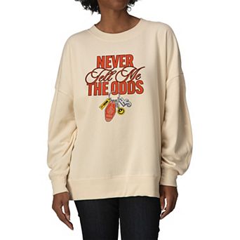 Women's Star Wars Never Tell Me The Odds Oversized Fleece Crew Sweatshirt