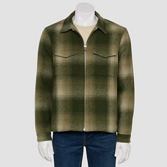 Men's Sonoma Goods For Life® Zip Front Faux Wool Jacket