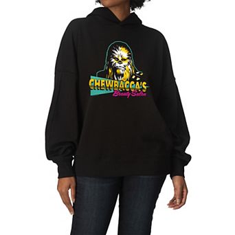 Women's Star Wars Chewbacca's Beauty Salon Oversized Fleece Hoodie Sweatshirt
