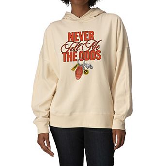 Women's Star Wars Never Tell Me The Odds Oversized Fleece Hoodie Sweatshirt