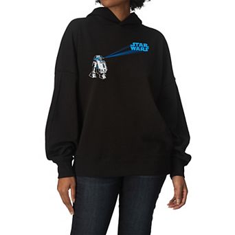 Women's Star Wars R2-D2 Oversized Fleece Hoodie Sweatshirt