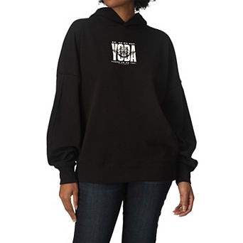 Women's Star Wars Yoda Do. Or Do Not. There Is No Try. Oversized Fleece Hoodie Sweatshirt