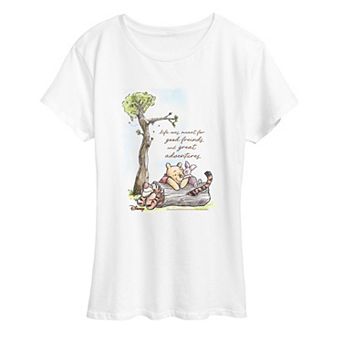 Women's Disney's Winnie The Pooh Life Was Meant For Good Friends Graphic Tee