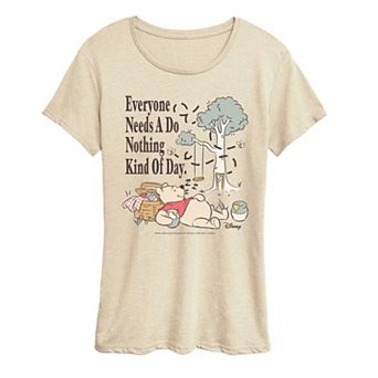 Women's Disney's Winnie The Pooh Do Nothing Kind Of Day Graphic Tee