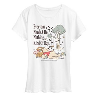 Women's Disney's Winnie The Pooh Do Nothing Kind Of Day Graphic Tee