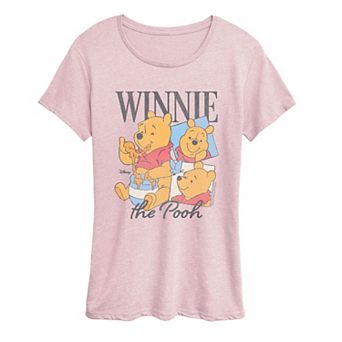 Women's Disney's Winnie The Pooh Bootleg Distressed Graphic Tee