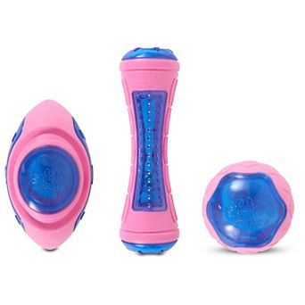 Wham-O SuperBall 3 pc Light Up LED Chew Toy Set