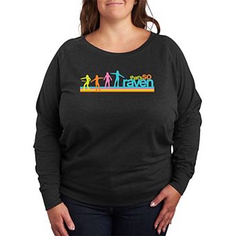 Plus Size Disney's That's So Raven Logo French Terry Long Sleeve Tee