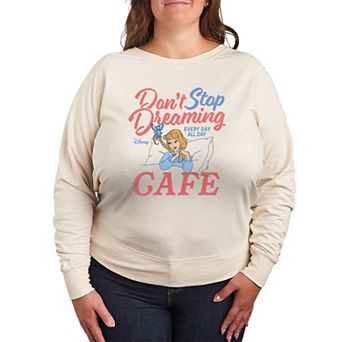 Plus Size Disney Princess Don't Stop Dreaming French Terry Long Sleeve Tee