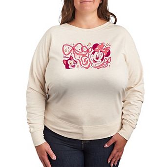 Plus Size Disney's Minnie & Figaro French Terry Long Sleeve Tee