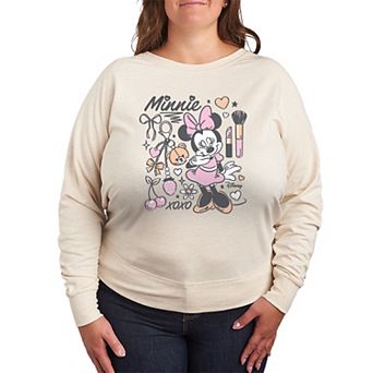 Plus Size Disney's Minnie Mouse French Terry Long Sleeve Tee