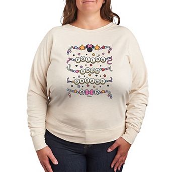Plus Size Disney's Minnie Mouse Follow Your Dreams French Terry Long Sleeve Tee