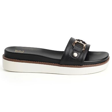 New York & Company® Carlyn Women's Platform Wedge Slip-On Sandals