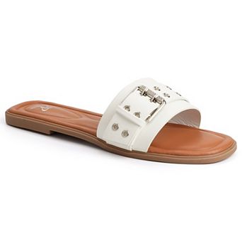 New York & Company® Rey Women's Slide Sandals With Buckle Detail