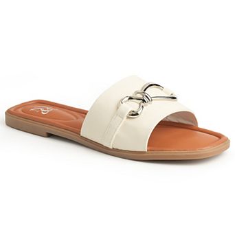 New York & Company® Rayla Women's Slip-On Sandals with Chain Detail