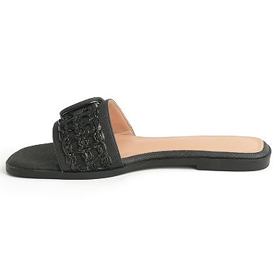 New York & Company® Amber Women's Woven Slide Sandals