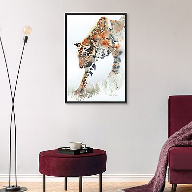 Masterpiece Anne De Vries Watercolor Animal Framed Wall Art