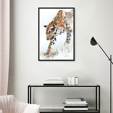 Masterpiece Anne De Vries Watercolor Animal Framed Wall Art