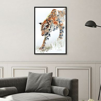 Masterpiece Anne De Vries Watercolor Animal Framed Wall Art