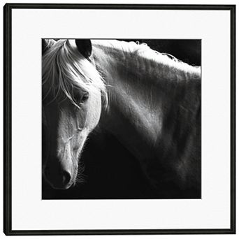 Masterpiece Spirit Horse B&W Framed Wall Art