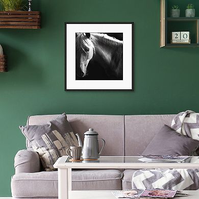 Masterpiece Spirit Horse B&W Framed Wall Art
