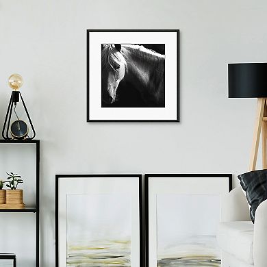 Masterpiece Spirit Horse B&W Framed Wall Art
